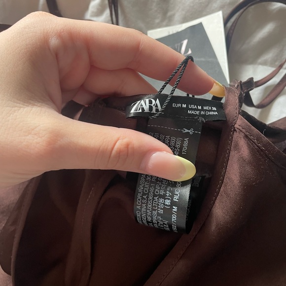 SOLD ‼️ ZARA SATIN EFFECT SHORT JUMPSUIT - Picture 4 of 4